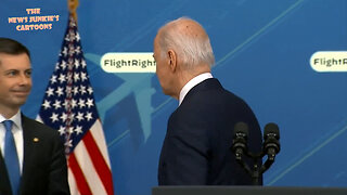 After announcing a "major press conference" & promising to answer all questions later, Biden still ignores the press.