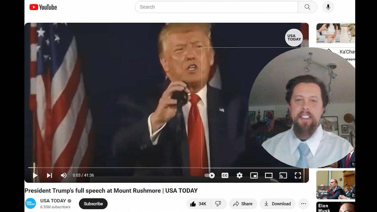 replay of trumps 4th of july speech