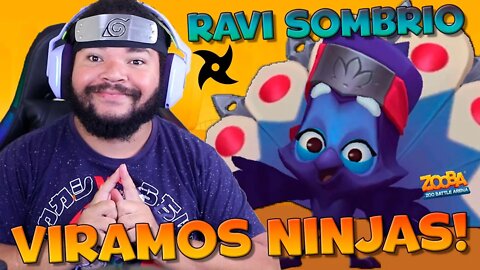 VIREI NINJA!! Nova Skin RAVI SOMBRIO CHEGOU NO ZOOBA: Jogo de batalha animal