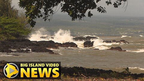 Beaches in Hawaii are closed due to a high surf warning.