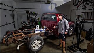 SANDING THE FRAME ON THIS RUSTY CHEVY!! | CHEVY RESTORATION