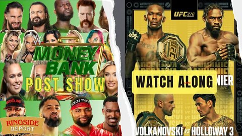 🔴UFC 276 Watch Along | WWE Money in the Bank Post Show | REPLAY