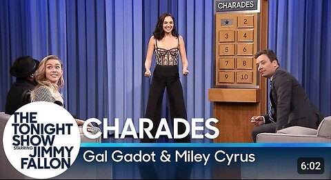 Charades with Gal Gadot and Miley Cyrus