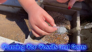 Panning For Fossils and Gems In Isle Minnesota