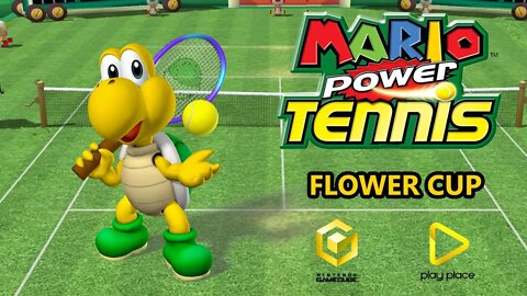 Mario Power Tennis - Flower Cup - Game Cube