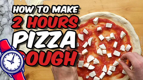 How to make pizza dough ready in 2 hours EASY | Making pizza dough from scratch