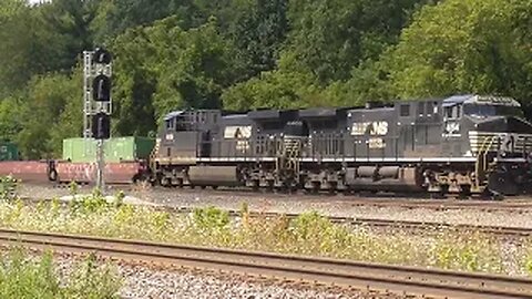 Norfolk Southern 28M Intermodal Train from Berea, Ohio September 2, 2023