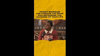@tracymorgan The choices you make will determine the outcome of your life