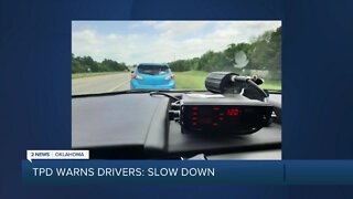 Tulsa police post speeding warning