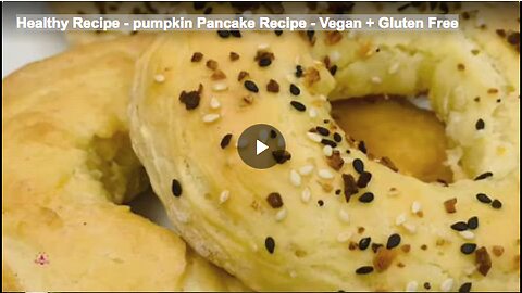 Healthy Recipe - pumpkin Pancake Recipe - Vegan + Gluten Free