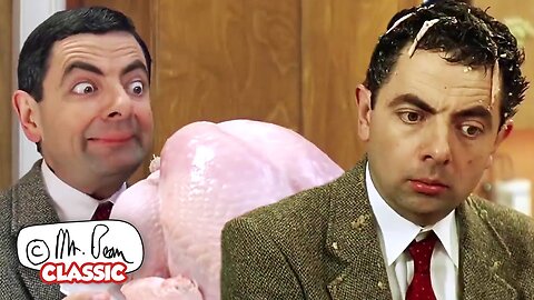 THANKSGIVING TURKEY EXPLOSION! | Mr Bean: The Movie | Classic Mr Bean