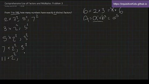 Comprehensive Use of Factors and Multiples: Problem 3