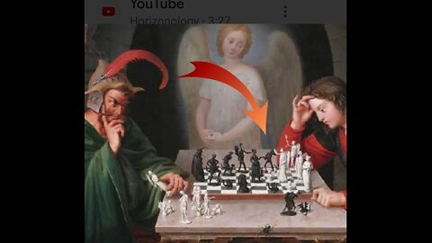 The "Checkmate Painting 🖌️🎨🖌️ of Deception, in Musée Du Louvre (The Louvre Museum Paris) 🗼⛲🏛️⛲🗼