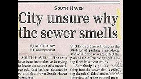 City Unsure Why The Sewers Smell!