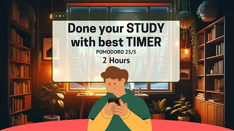 25/5 Pomodoro Timer | Study with me | 2 hour timer | Pomodoro Technique 🕒🍅