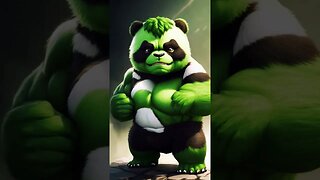 Hulk as a Cute Panda #shorts