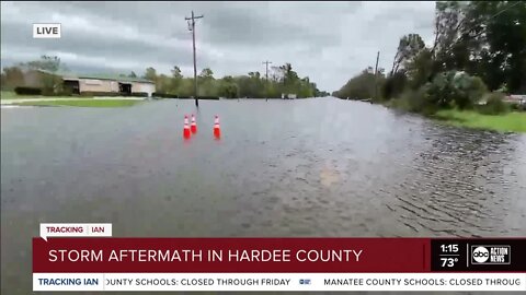 Anthony Hill in Hardee County | Reporter Anthony Hills updated on the storm's aftermath in Hardee County.