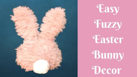 Easter Crafts: Easy Fuzzy Easter Bunny Decor