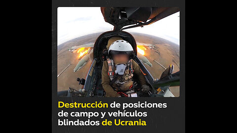 Aviones rusos Su-25 destruyen instalaciones militares de Ucrania