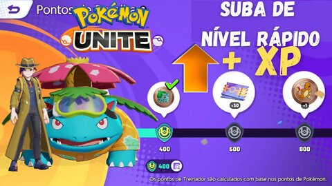 COMO SUBIR DE NÍVEL RÁPIDO NO POKÉMON UNITE