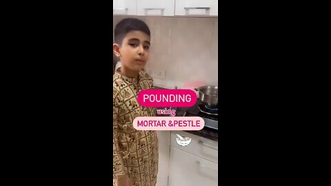 Have u heard about “POUNDING “? What about “MORTAR & PESTLE “ #learningisfun #englishlearning