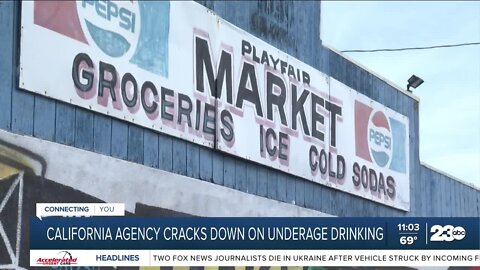 California agency cracks down on underage drinking