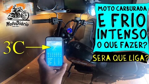 Moto Não funciona no frio? Moto carburada e frio intenso, o que fazer?