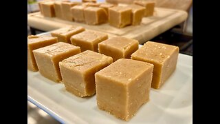 Fast and Easy Dessert! Sweetened condensed milk and peanut butter. 3 ingredient peanut butter fudge!