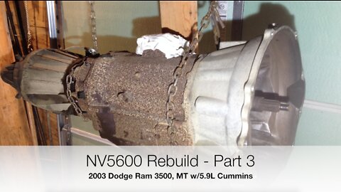 NV5600 Rebuild, Part 03. Dodge Ram 3500 Manual Transmission, Staging the transmission