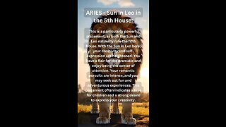 ARIES ♈️ SUN IN LEO INFLUENCE (important notes) #astrology #suninleo #influence #tarotary
