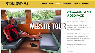 Website Tour - AdventuresWithAmie.com (2023)