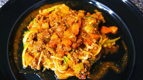Spaghetti Keto con Salsa Bolognesa | Receta facil