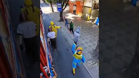 DANÇARINOS SUPER NINJAS DA CARRETA DA ALEGRIA, DANÇANDO FOFÃO, GOKU, O MÁSKARA E PATATI, LIKE 23