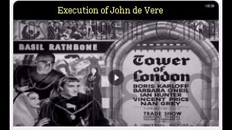 Execution of Lord John de Vere