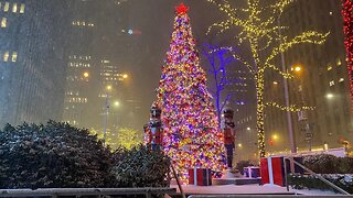 New York City Live Snowstorm: Midtown Manhattan, Rockefeller Center, Times Square ❄️