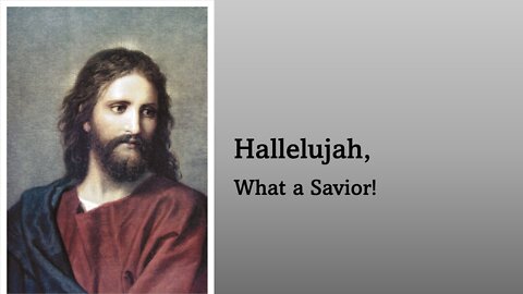 Hallelujah, What a Savior!