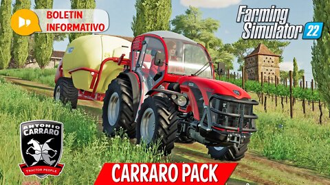 FS22 | ANTONIO CARRARO PACK | PRIMER DLC DE MAQUINARIA | FECHA Y PRECIO PARA PC PS5 XBOX SERIES