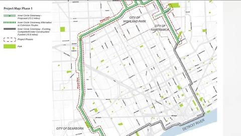 Transforming vacant land into recreational path through the city of Detroit