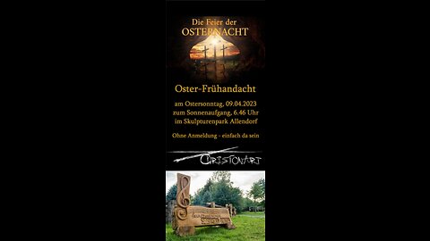 Oster-Frühandacht 2023 zum Sonnenaufgang im Skulpturenpark 230409