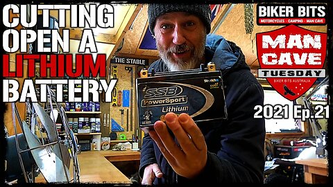 Cutting Open a Motorcycle Lithium Battery! MCT 2021 Ep.21