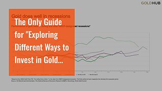 The Only Guide for "Exploring Different Ways to Invest in Gold Rates: Bullions, ETFs, or Mining...