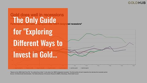 The Only Guide for "Exploring Different Ways to Invest in Gold Rates: Bullions, ETFs, or Mining...