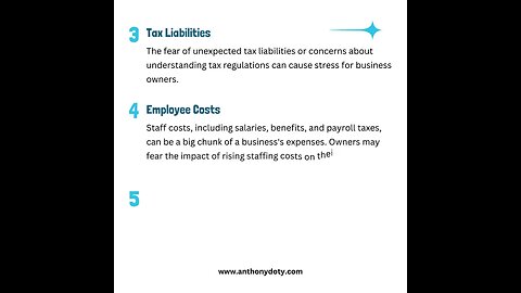 Here are some of the most common financial fears experienced by business owners.