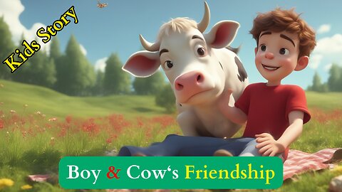 Boy And cow Friendship- Animated Kids Story
