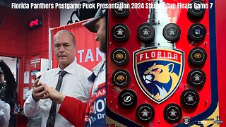 Florida Panthers Postgame Puck Presentation 2024 Stanley Cup Finals Game 7