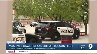 Adult, student detained after Tucson High School brawl breaks out
