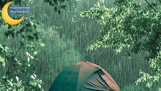 Rain On A Tent (No Thunder) - (Black Screen)