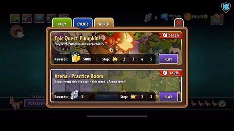 PvZ 2 - Epic Quest: Pumpkin - Level 1 Plants