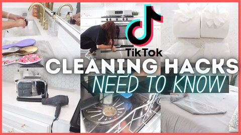 TIKTOK CLEANING HACKS YOU NEED TO KNOW | *NEW* HOME CLEANING HACKS | TIKTOK CLEANING TIPS
