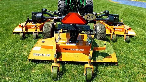 12 FT LAWN MOWER! Woods Turf Batwing